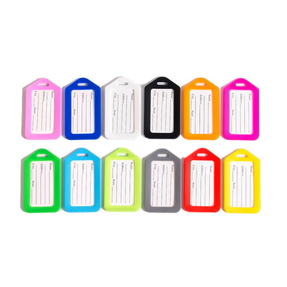 Cross-Border Spot Luggage Tag Travel Study Abroad Pp Suitcase Tag Printed Logo Suitcase Checked Boarding Name Tag - image 5