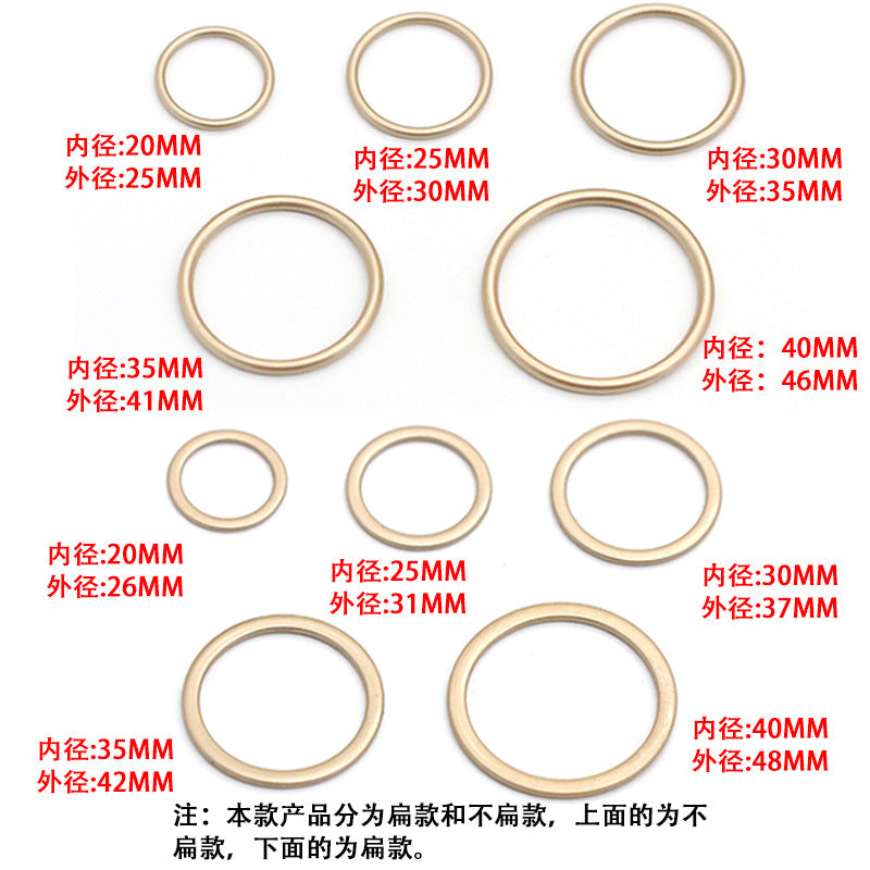 Factory metal ring flat ring button ring button clothing luggage accessories hardware accessories - image 2