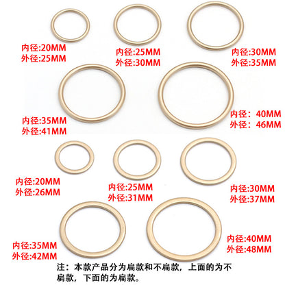 Factory metal ring flat ring button ring button clothing luggage accessories hardware accessories - image 2