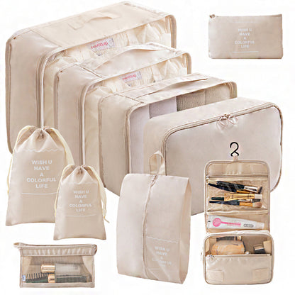 Wholesale travel Storage Set travel storage bag 8-piece set of eight-piece set travel clothing classification storage bag - image 1