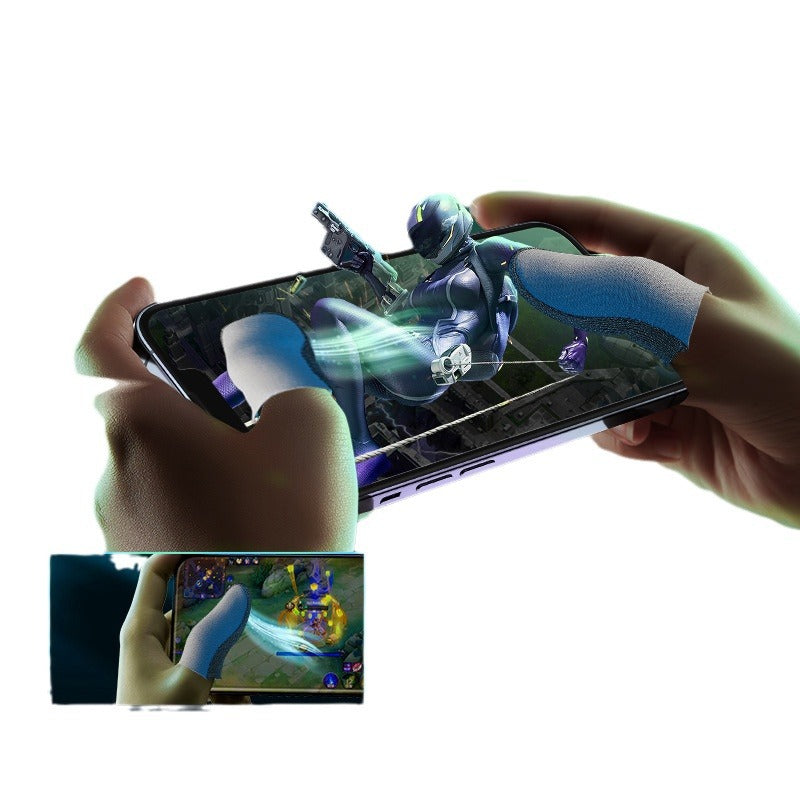 War Bear Game Finger Cover 24-pin Silver Fiber Hand Travel Finger Cover Game Gloves Ultra-thin Anti-sweat Walking Anti-slip E-sports Style - image 5