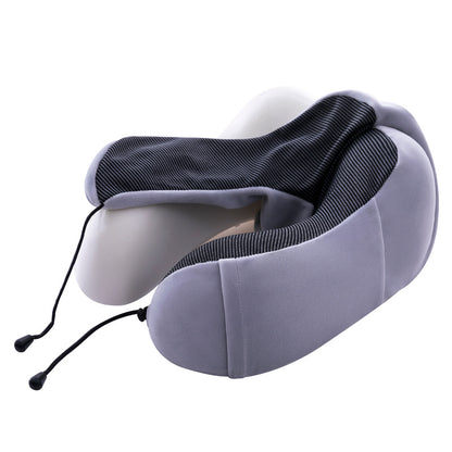 Cross-border U-shaped neck pillow can be fixed Logo simple memory foam U-shaped pillow wholesale travel neck pillow portable U-shaped pillow - image 5
