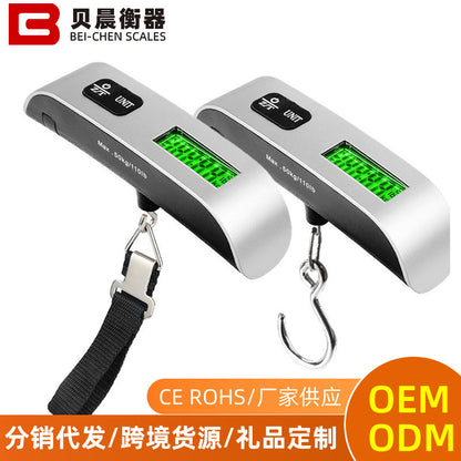 In-Stock T-Type 50kg Luggage Scale Portable Hook Scale Cross-Border Small Package Scale Hanging Rope Handheld Scale Wholesale - image 1