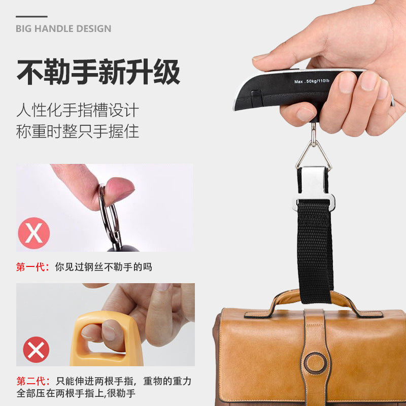 In-Stock T-Type 50kg Luggage Scale Portable Hook Scale Cross-Border Small Package Scale Hanging Rope Handheld Scale Wholesale - image 3
