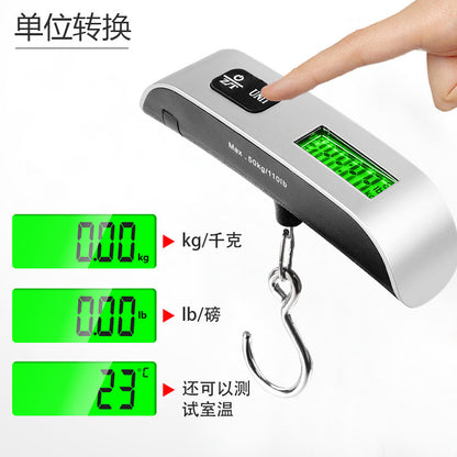 In-Stock T-Type 50kg Luggage Scale Portable Hook Scale Cross-Border Small Package Scale Hanging Rope Handheld Scale Wholesale - image 4