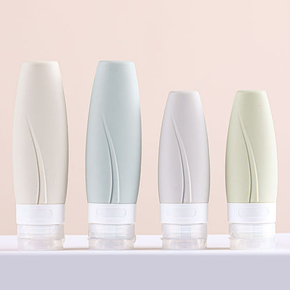 Creative silicone sub-bottle portable storage bottle cosmetics travel set bottle Lotion shampoo silicone bottle - image 1