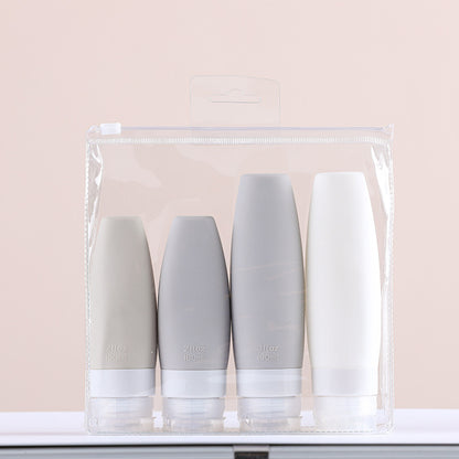 Creative silicone sub-bottle portable storage bottle cosmetics travel set bottle Lotion shampoo silicone bottle - image 3