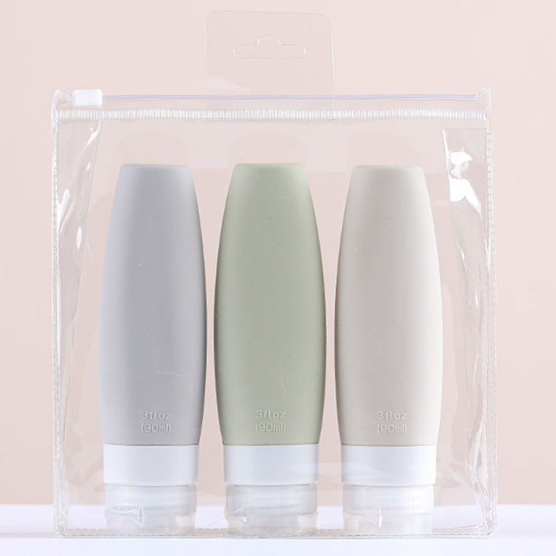 Creative silicone sub-bottle portable storage bottle cosmetics travel set bottle Lotion shampoo silicone bottle - image 4