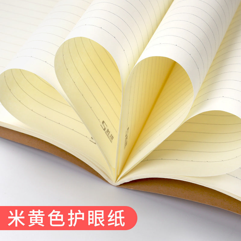 Brown Packing Paper Cover 16K Student Homework Book Lined Book Math English Language Error Correction Book Classroom Notes - image 4
