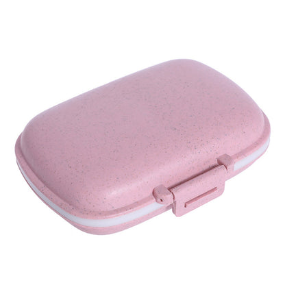 Wheat Straw 8-Compartment Pill Box, Portable Medicine Box, Sealed for One Week Travel, On-The-Go Pill Organizer, Cross-Border Small Pill Box - image 5