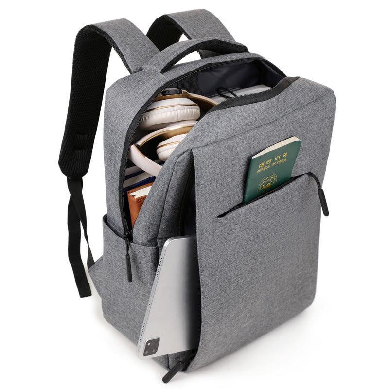 Business Backpack Men's Computer Bag Multifunctional Backpack Large Capacity Travel Bag Thickened Backpack Gift with Logo Printing - image 3