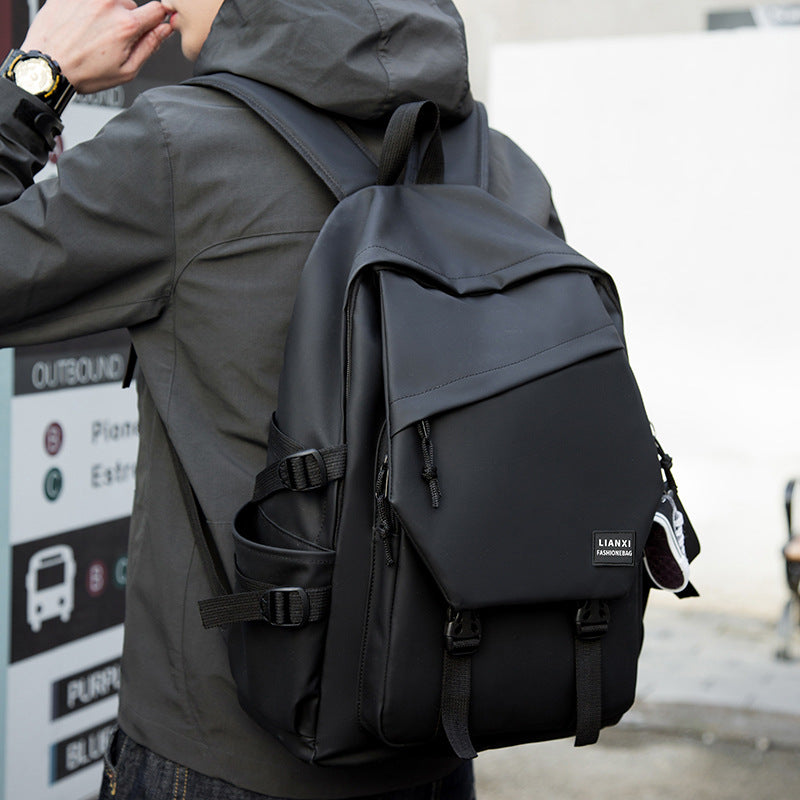 School Bag Male College Student Ins Trendy Brand Campus Backpack Men's Backpack Female K-Style Simple Versatile Travel Computer Bag - image 4