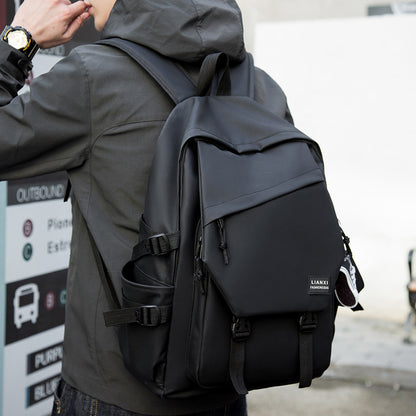 School Bag Male College Student Ins Trendy Brand Campus Backpack Men's Backpack Female K-Style Simple Versatile Travel Computer Bag - image 4