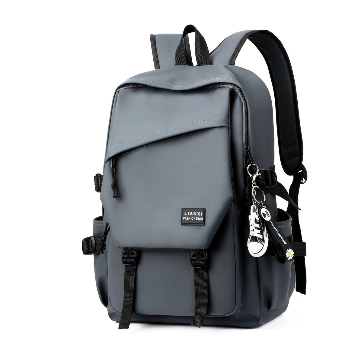 School Bag Male College Student Ins Trendy Brand Campus Backpack Men's Backpack Female K-Style Simple Versatile Travel Computer Bag - image 5