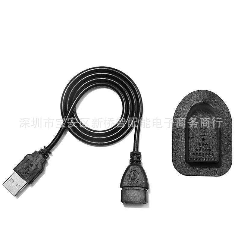 luggage accessories backpack buckle usb extension cord external data interface plastic case mobile phone extension charging cable - image 1
