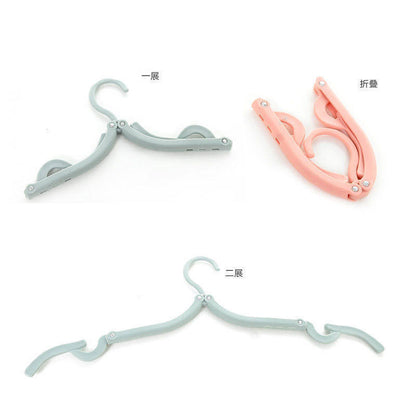 Multifunctional Magic Travel folding clothes hanger portable retractable travel business trip home clothes hanger factory direct supply - image 3
