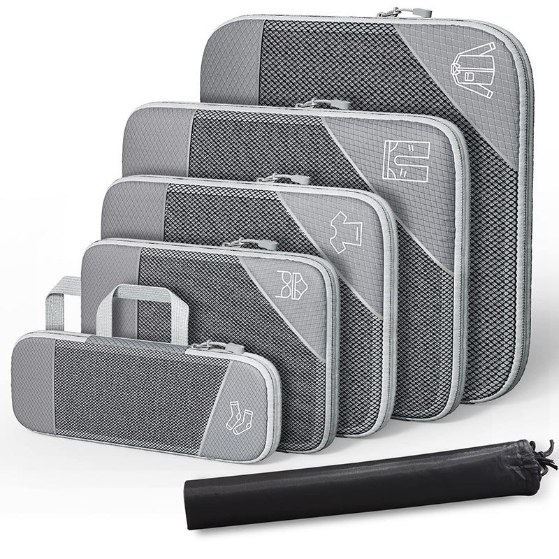 Amazon New Travel Storage Bag Set Luggage Organiser Portable Belt Net Compressible Portable Storage Bag - image 3