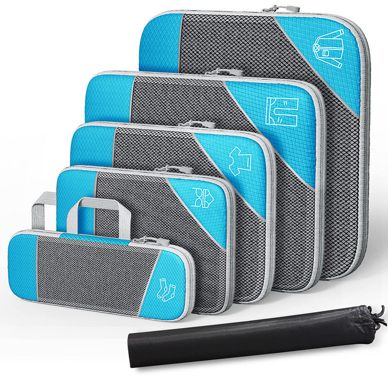 Amazon New Travel Storage Bag Set Luggage Organiser Portable Belt Net Compressible Portable Storage Bag - image 5