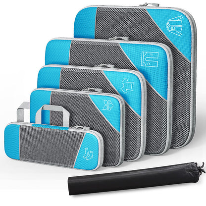 Amazon New Travel Storage Bag Set Luggage Organiser Portable Belt Net Compressible Portable Storage Bag - image 5