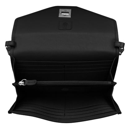 TURN-LOCK WALLET CLUTCH