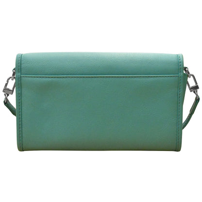 TURN-LOCK WALLET CLUTCH