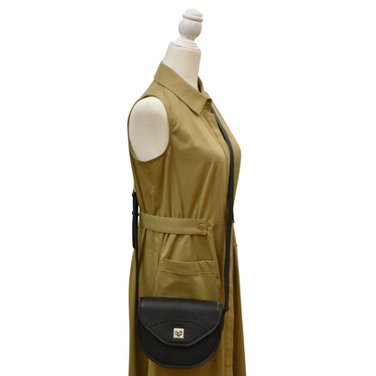 TURN-LOCK ROUND BOTTOM CROSSBODY