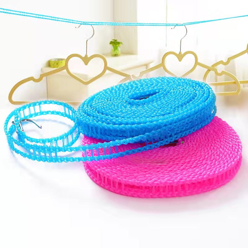 Anti-slip windproof clothesline thickened color bag fence clothesline quilt drying line outdoor travel clothesline - image 1