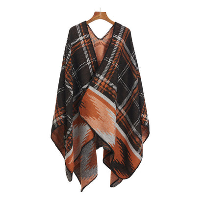 Ethnic style imitation cashmere shawl casual matching travel cloak autumn and winter warm Yunnan Northwest Travel shoot outside - image 5