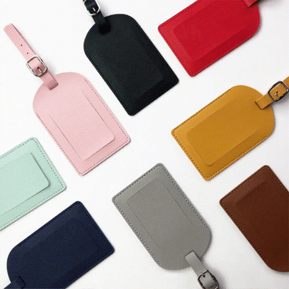 New Hot Sale Multicolor Aircraft Boarding Card Creative Suitcase Tag Check-in Boarding Leather PU Luggage Tag - image 1