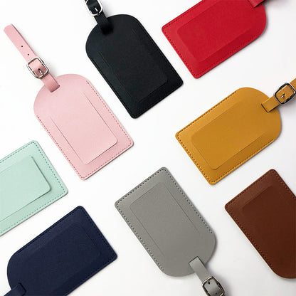 New Hot Sale Multicolor Aircraft Boarding Card Creative Suitcase Tag Check-in Boarding Leather PU Luggage Tag - image 2