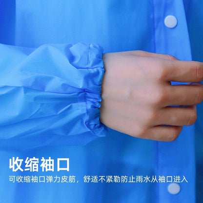 Wholesale Eva Non-Disposable Raincoat for Adults Thickened Outdoor Travel Portable Full Body Rainproof One-Piece Raincoat - image 4