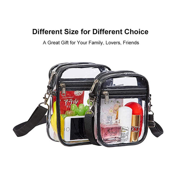 Cross-Border Pvc Transparent Bag, Multi-Functional Portable Shoulder Crossbody Bag, Waterproof Travel Outdoor Sports Storage Coin Bag - image 4