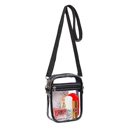 Cross-Border Pvc Transparent Bag, Multi-Functional Portable Shoulder Crossbody Bag, Waterproof Travel Outdoor Sports Storage Coin Bag - image 5