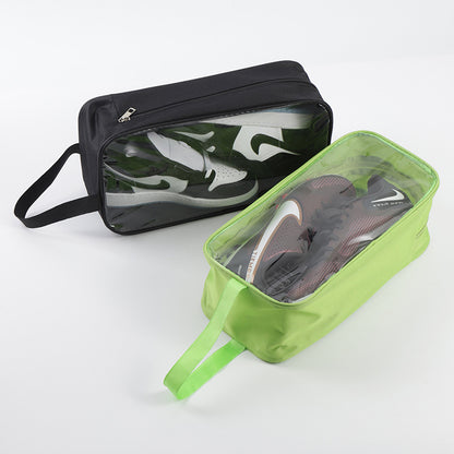 Transparent shoes storage bag shoe bag double shoe box multi-purpose dustproof storage bag shoe cover zipper travel storage bag - image 1