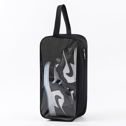 Transparent shoes storage bag shoe bag double shoe box multi-purpose dustproof storage bag shoe cover zipper travel storage bag - image 2