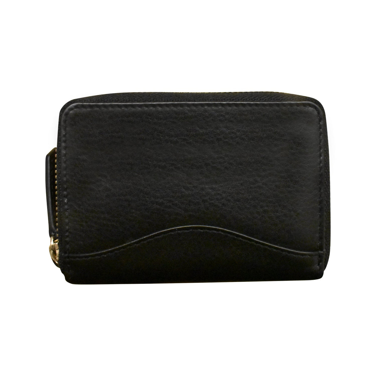 Accordion Card Holder with Metal Zip