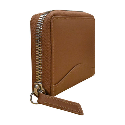Accordion Card Holder with Metal Zip