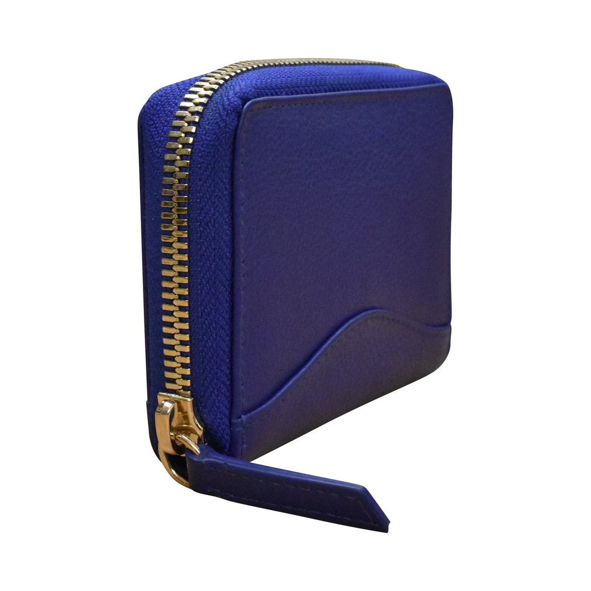 Accordion Card Holder with Metal Zip