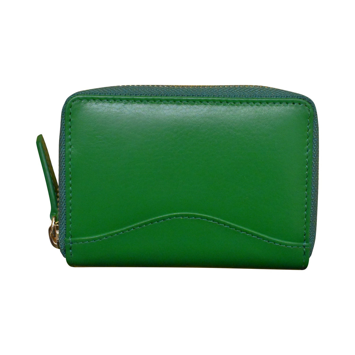 Accordion Card Holder with Metal Zip