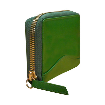 Accordion Card Holder with Metal Zip