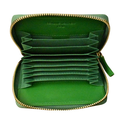 Accordion Card Holder with Metal Zip