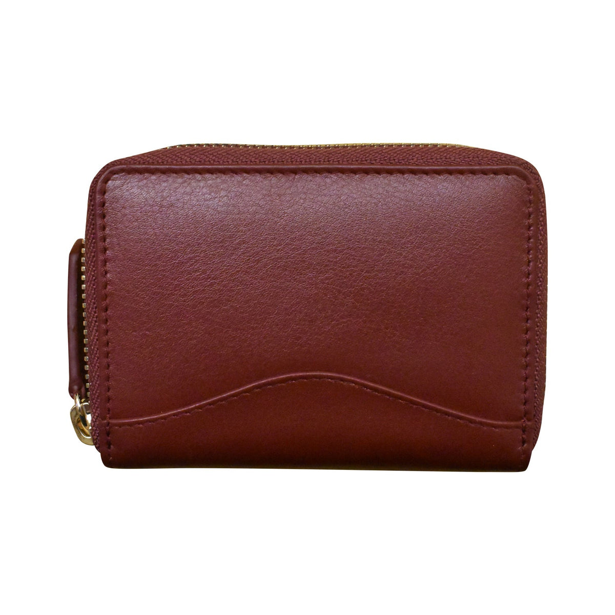 Accordion Card Holder with Metal Zip