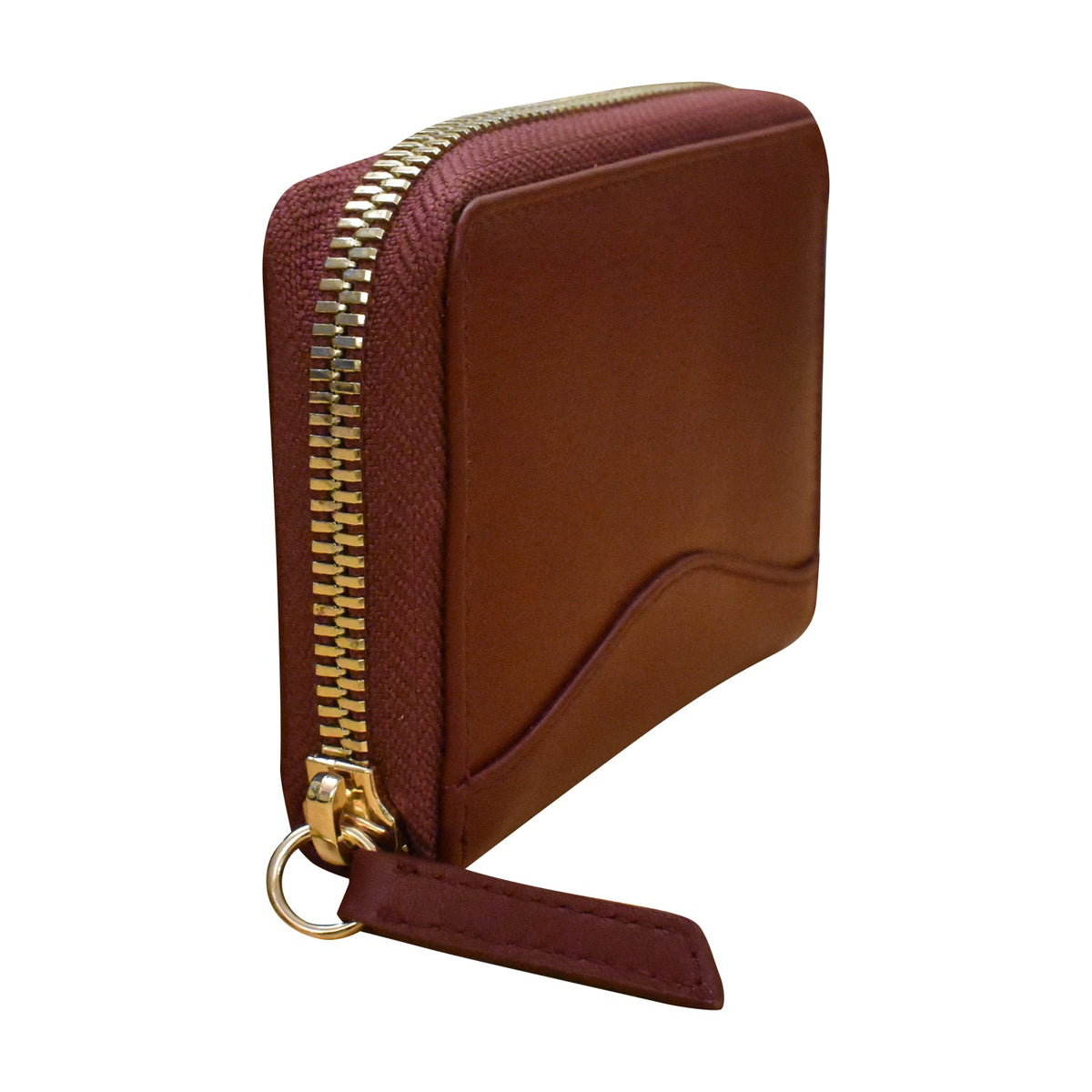Accordion Card Holder with Metal Zip