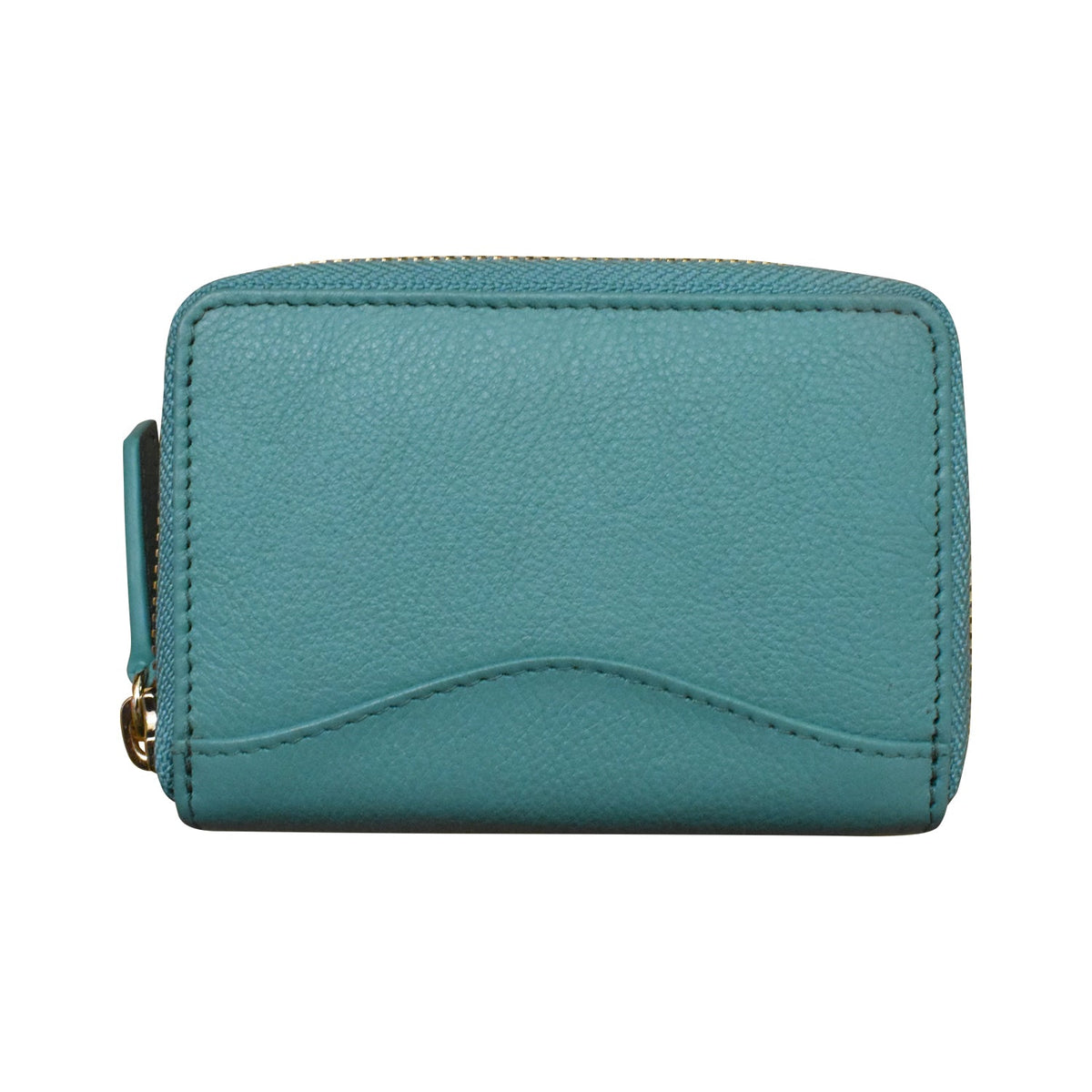 Accordion Card Holder with Metal Zip