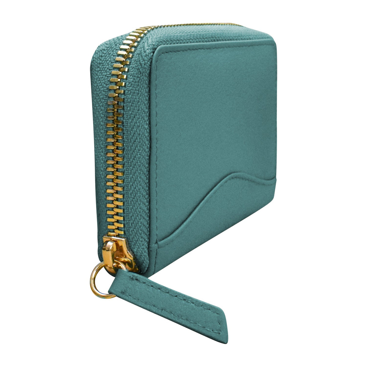 Accordion Card Holder with Metal Zip