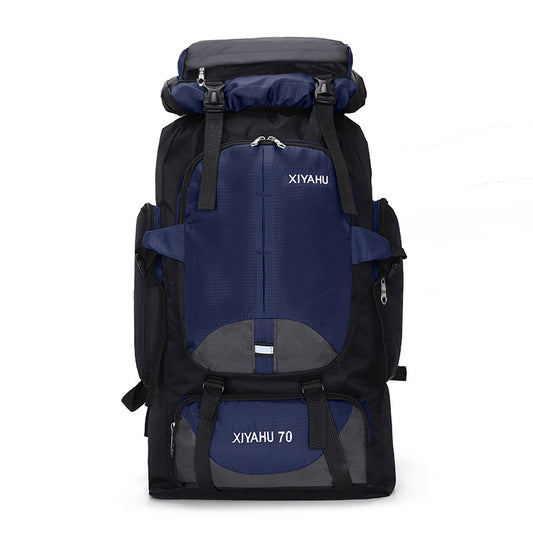Cross-border 70L outdoor waterproof sports backpack travel bag women's lightweight hiking backpack mountaineering bag wholesale - image 1