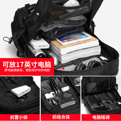Super Large Capacity Men's Backpack Premium Travel Backpack Sports Outdoor Luggage Bag Mountaineering Bag Waterproof Schoolbag - image 4