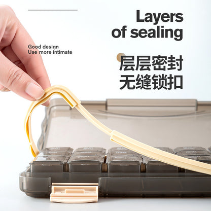 Medicine box early afternoon and late packing large capacity 7 days small size medicine dispenser portable one week medicine box tablet packing box - image 3