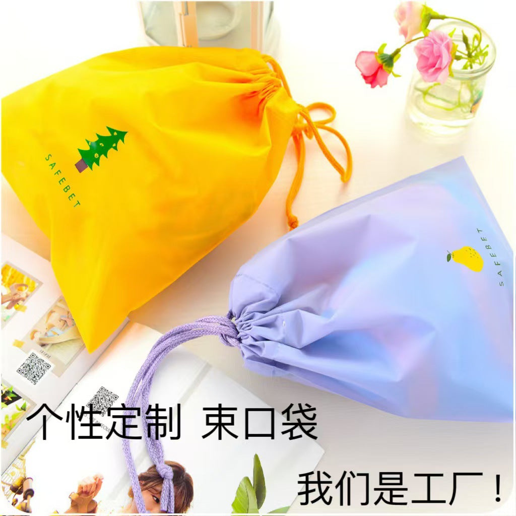Waterproof storage bag drawstring bag dustproof packing bag clothes shoes storage bag bag wholesale - image 1