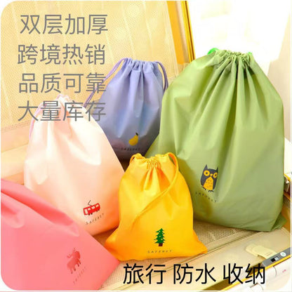 Waterproof storage bag drawstring bag dustproof packing bag clothes shoes storage bag bag wholesale - image 2